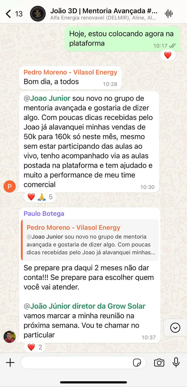 print dos mentorados